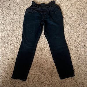 Dark Blue Skinny Maternity Jeans